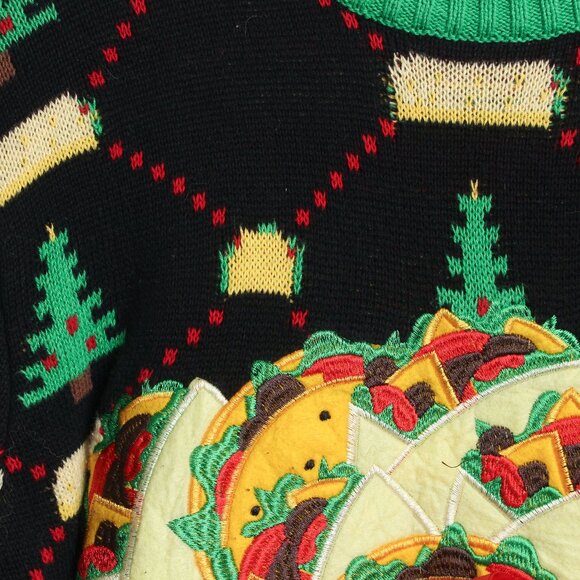 Ugly Christmas Sweater Mens Small Oversized Guac Is Still Extra - Picture 8 of 11